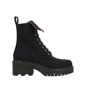 NIB $765 Chiara Ferragni Eyelike-Embroidered Boots Black Size 40